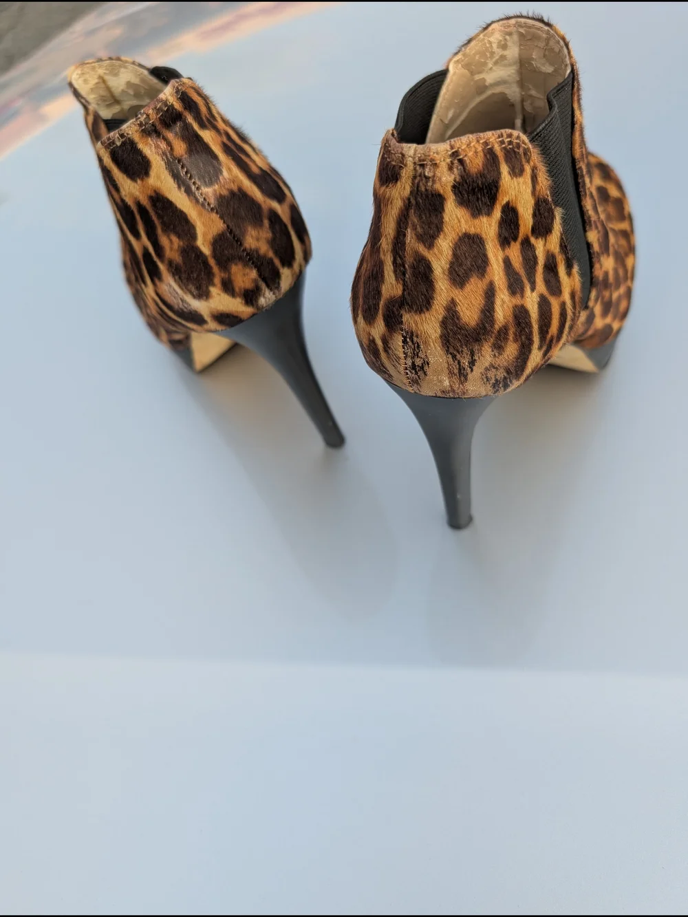 INC International Concepts Leopard Print Ankle Booties - Brown Black